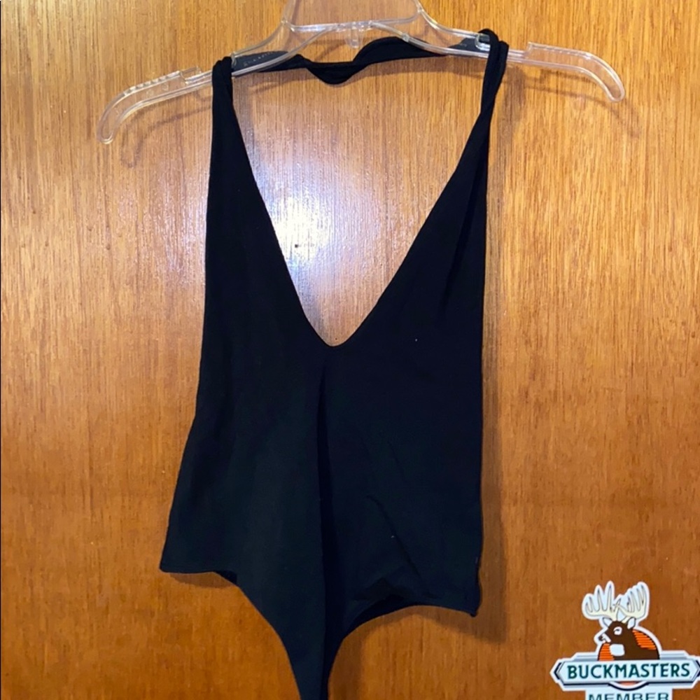 Express Deep V Thong Bodysuit